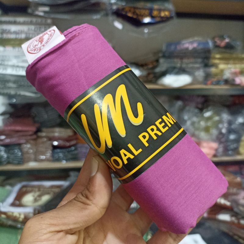 Jilbab UMAMA BASIC VOAL  Original Scarf Jilbab Hijab Kerudung sekolah segiempat seragam kerja polos-Basic Voal Purple