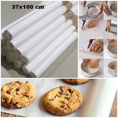 

MURAH Kertas roti kertas kue 37x100 cm kertas alas roti dan kue baking paper