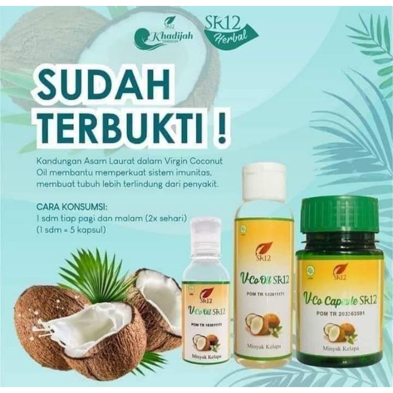 VCO SR12 untuk perawatan wajah/obat gatal/untuk kesehatan