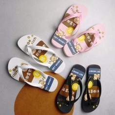 Sandal jepit wanita BE RICH GET MONEY