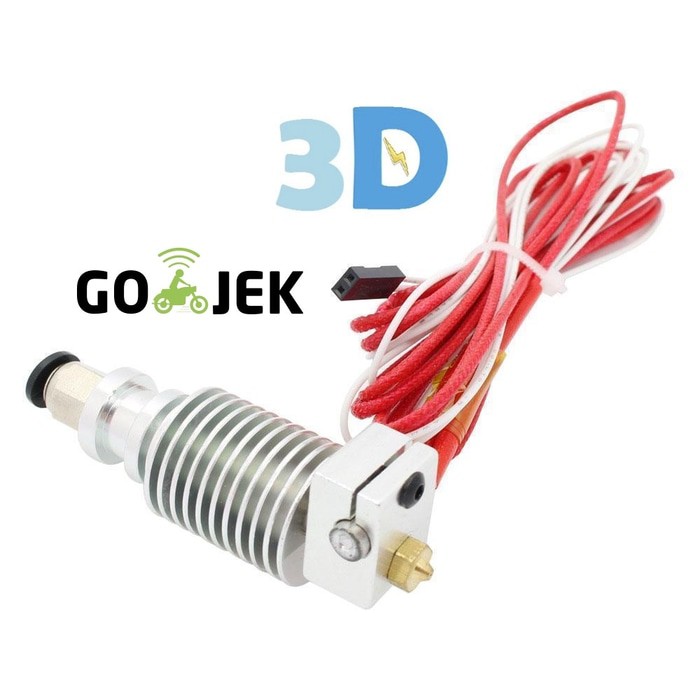 J Head Complete Hotend for Reprap 3D Printer 0.3/1.75 mm E3D V6