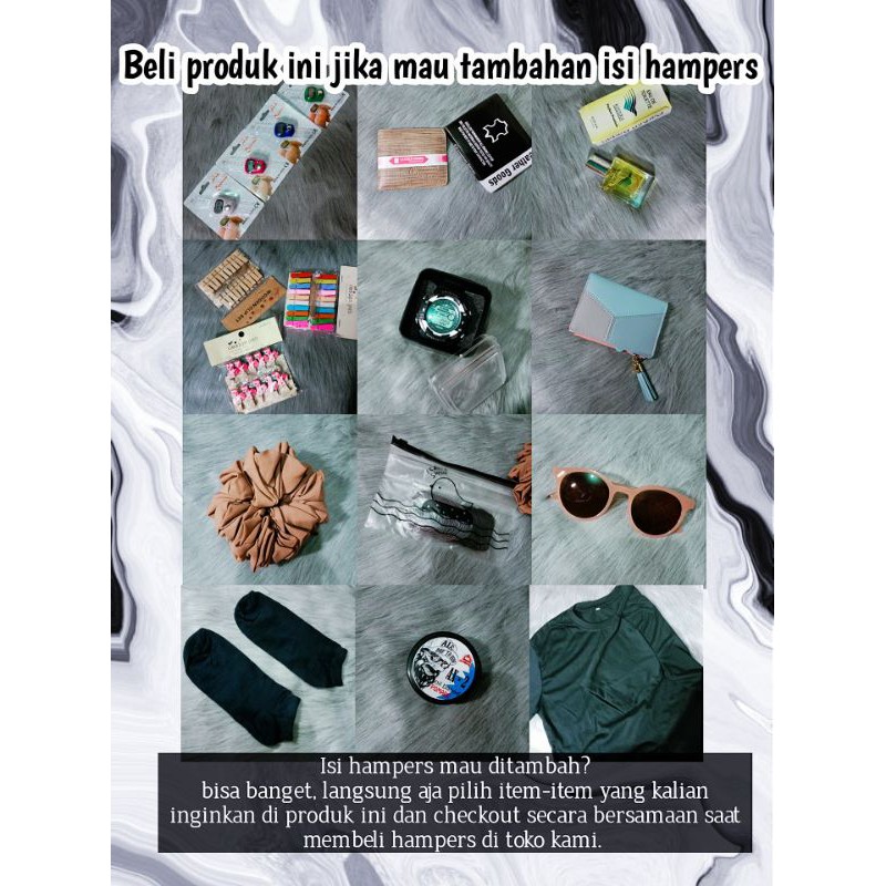 

Item tambahan untuk isi hampers