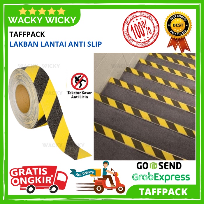 TAFFPACK Lakban Anti Slip Tape / Lakban Tape Anti Licin (Safety Grip)