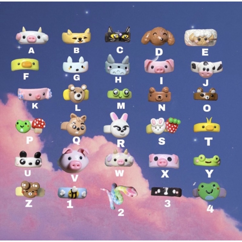 clay rings / custom clay rings / clay rings premium / clay ring / polymer clay / air dry clay / part