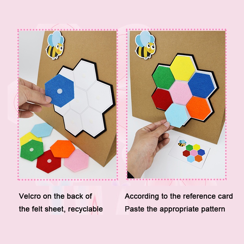 Kids Montessori Colorful Pattern Matching Mainan Anak Koordinasi Mata Tangan Mainan Edukasi Dini