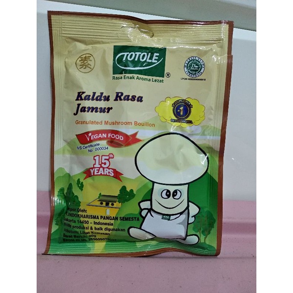 

TOTOLE KALDU JAMUR 80 GRAM VEGAN FOOD MUSHROOM POWDER STOCK