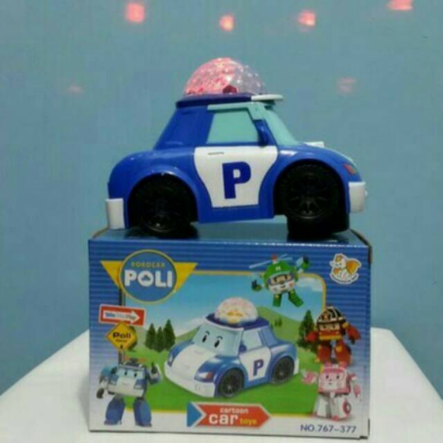 MAINAN MOBIL POLI MUSIC DAN LAMPU