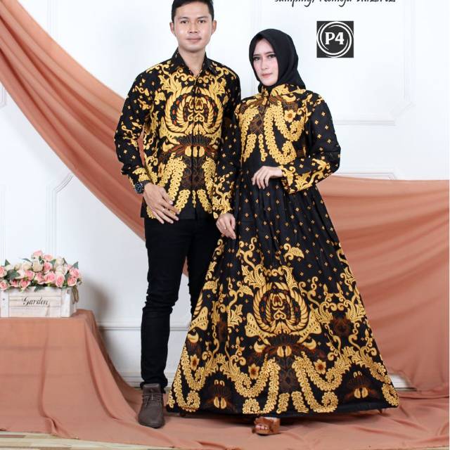 Couple Gamis Batik / Sarimbit Gamis Batik