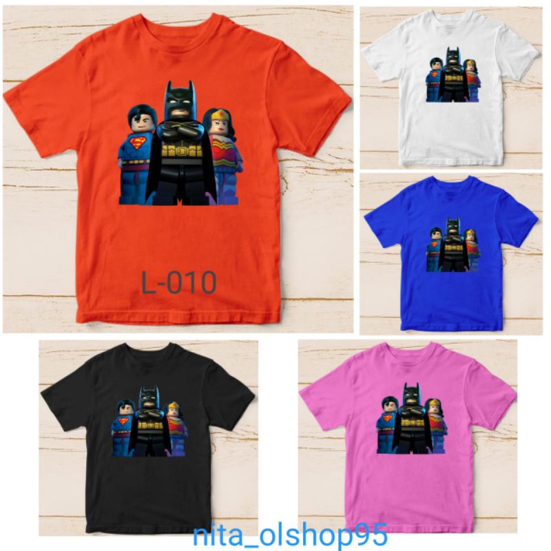 baju anak lego the movie kaos anak lego Batman Superman superhero