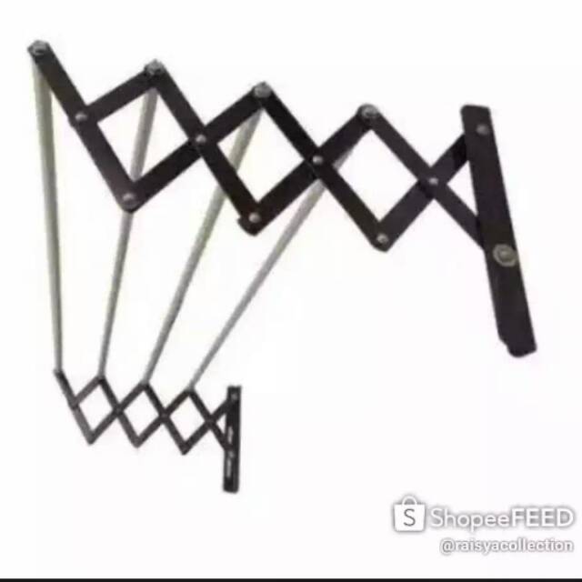 jemuran handuk dinding lipat alumunium kamar mandi