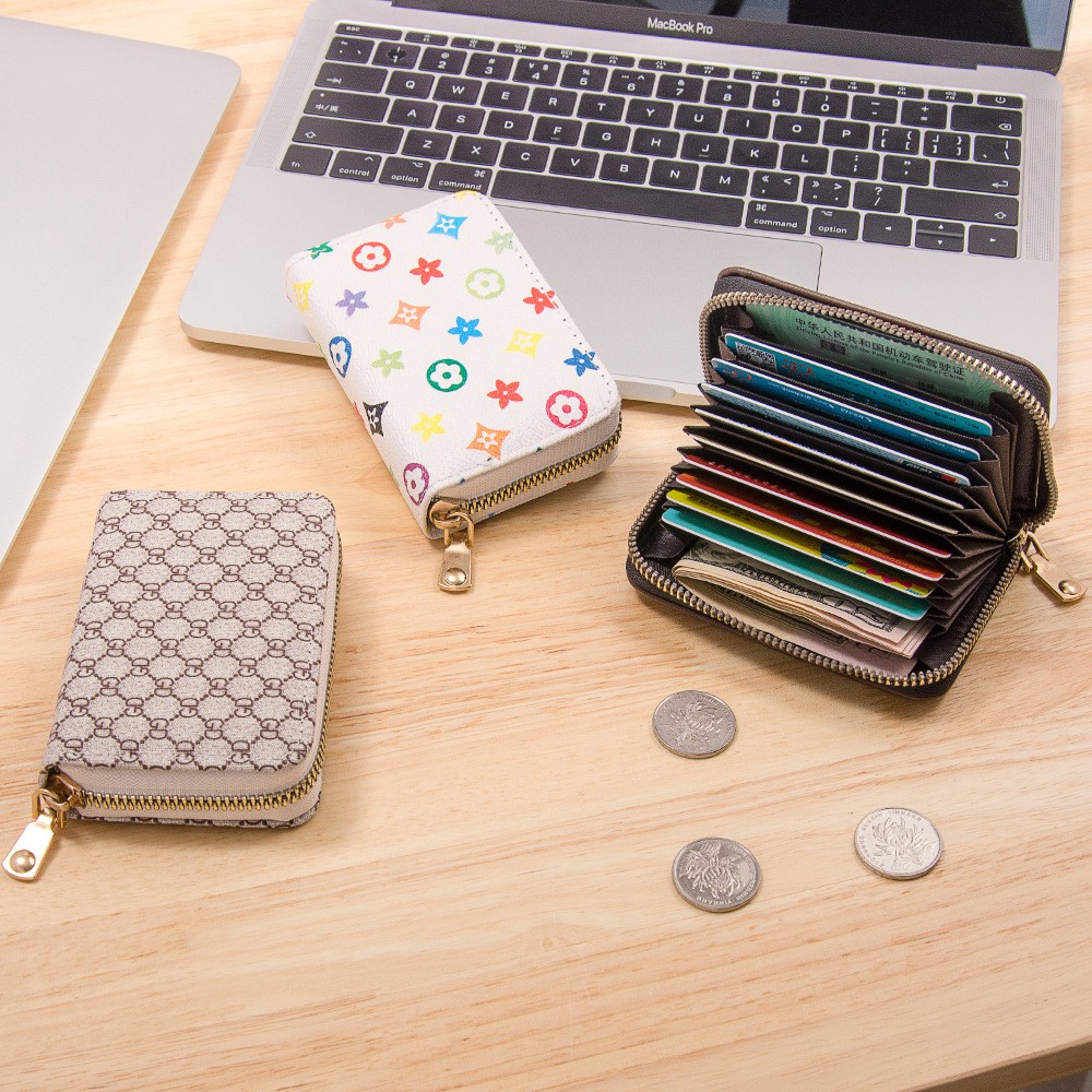DOMPET KARTU MINI RFID MUAT BANYAK KARTU DOMPET BELANJA SEMI KULIT PREMIUM