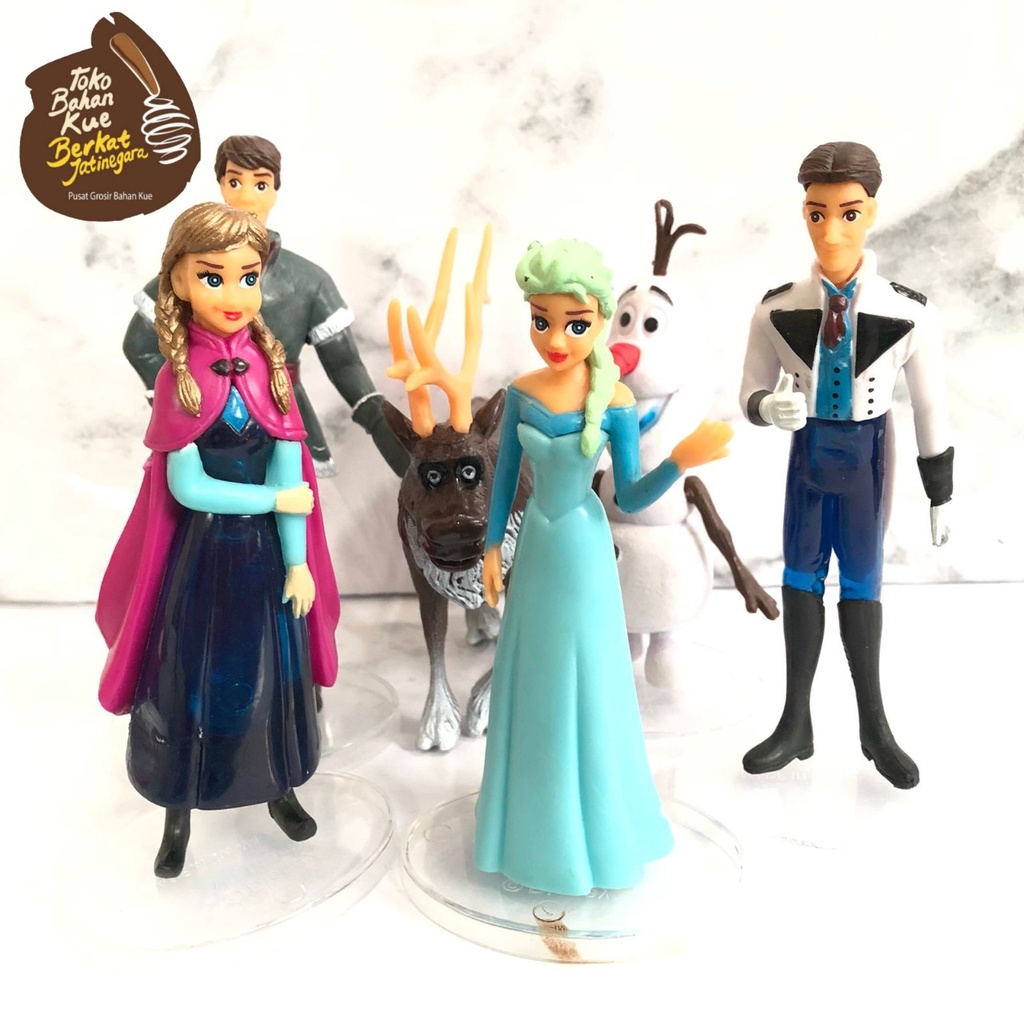 TOPPER MAINAN FROZEN IMPOR SET 6 / TOPPER MAINAN KUE