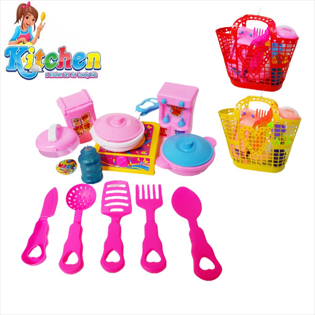 Mainan Masak-Masakan/ Mainan  Cooking Set Keranjang Tangan 220 JSP