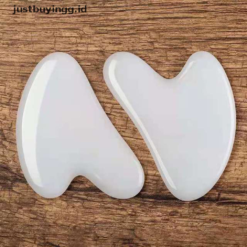 [justbuyingg.id] Jade Roller Gua sha Board Anti Aging Face Massage Beauty Care Slimming Tools ID