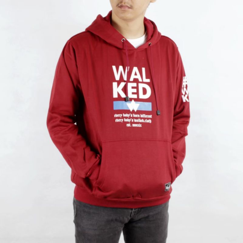 WALKED Original Sweater Pria Hoodie Distro Sablon - jaket switer