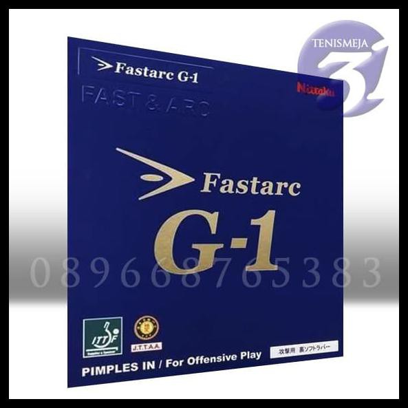 Rubber/Karet Tenis Meja Nittaku Fastarc G1 - Hitam