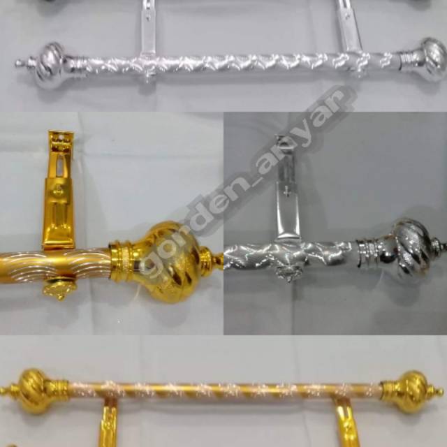 Besi batang tongkat gorden  jendela dan pintu atau tirai 