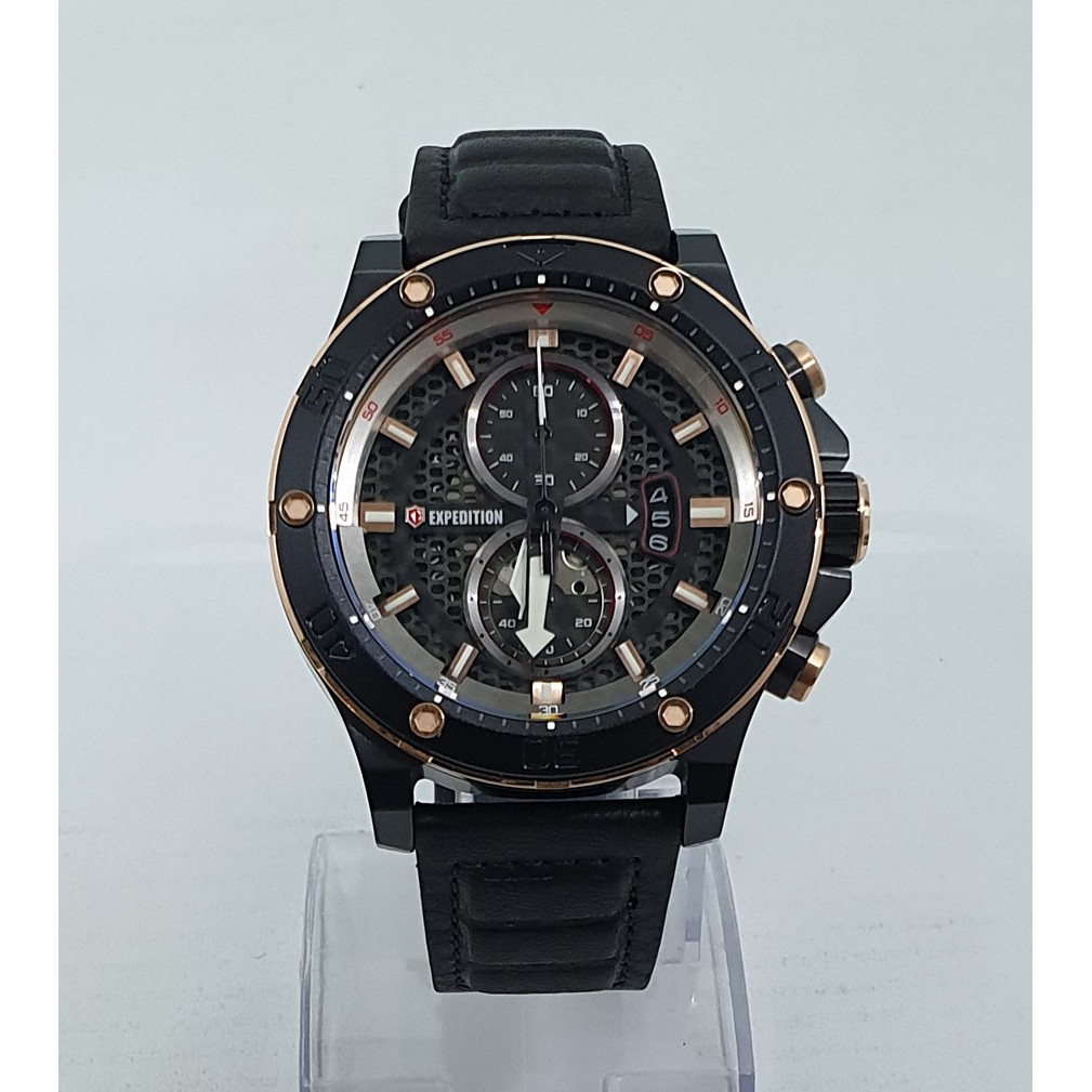 Expedition E6770 Black, Jam Tangan Pria, Original