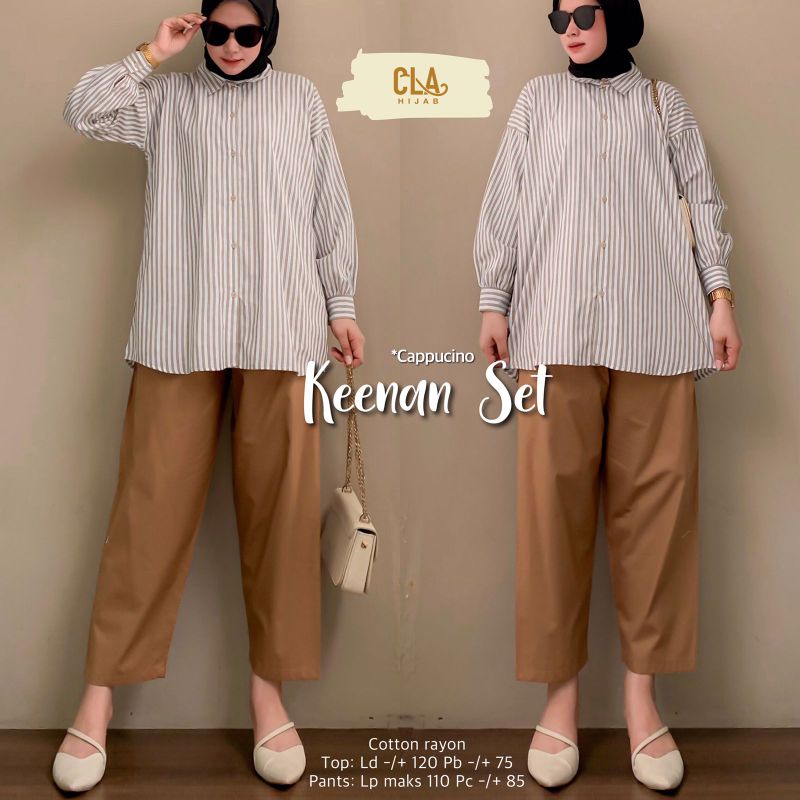 Keenan Set Atasan dan Pants Original by Cla Hijab