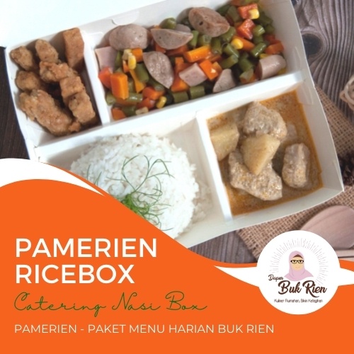 

PAMERIEN - Paket Isoman / Paket Meal Box / Nasi Kotak / Breakfast Set / Lunch Set / Dinner Set - 3 Lauk + Nasi Putih