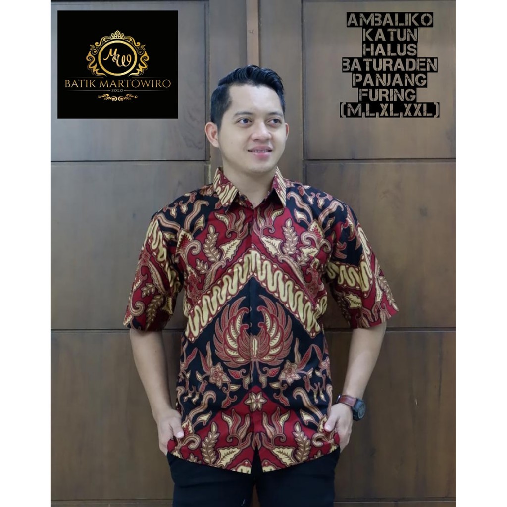 AMBALIKO MARTOWIRO KEMEJA BATIK PRIA SOLO LENGAN PENDEK PANJANG FULL FURING BATIK ATASAN PREMIUM MODERN DIERJA SETYO PRABU NAGA SOGAN KEMBANG BIRU EDELIN SEJAGAD PARANG CENDONO SOGAN HANUNG ARIESWARA PUSPO GAGAH BANYU BIRU PARANG SEKTI GEBER IRENGAN