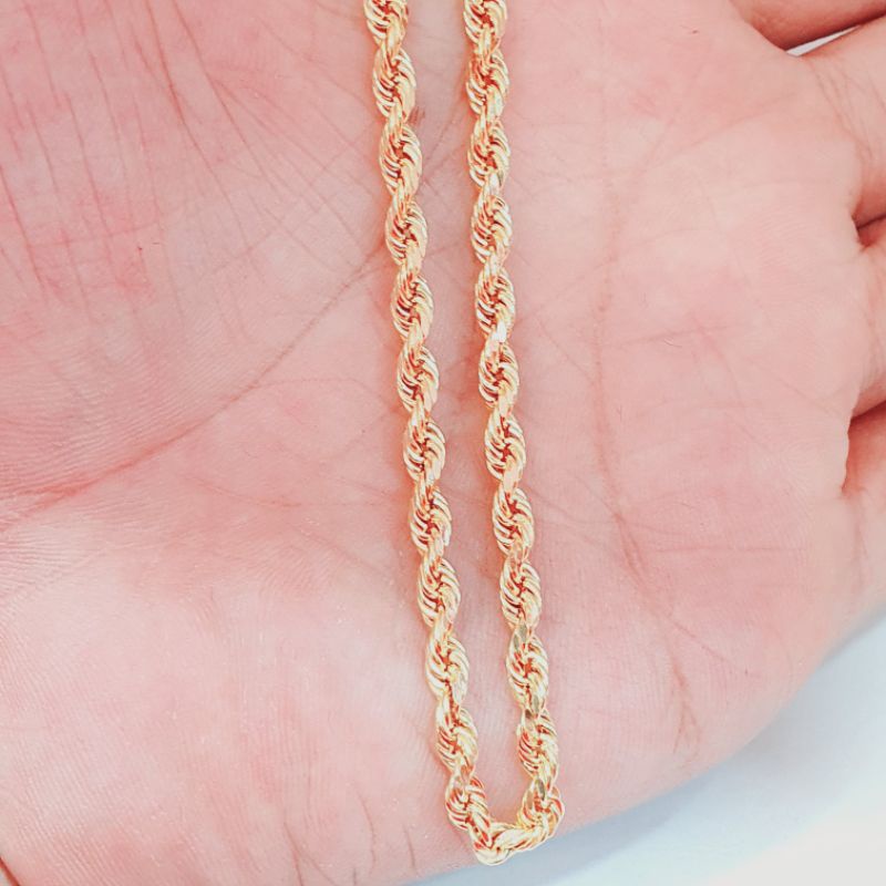 kalung tambang mas asli kadar 375