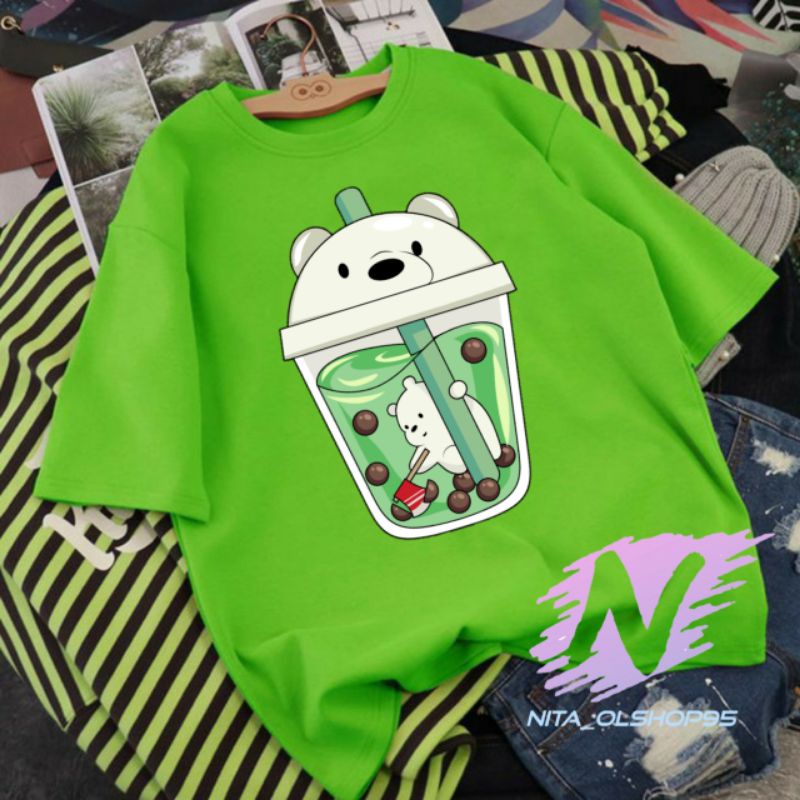 kaos anak animasi Boba we bare bears