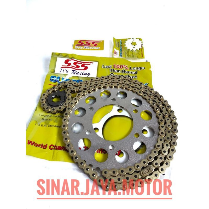 Gear set Gir set SSS 428 Rxz Rx king F1zr Vega Jupiter MX