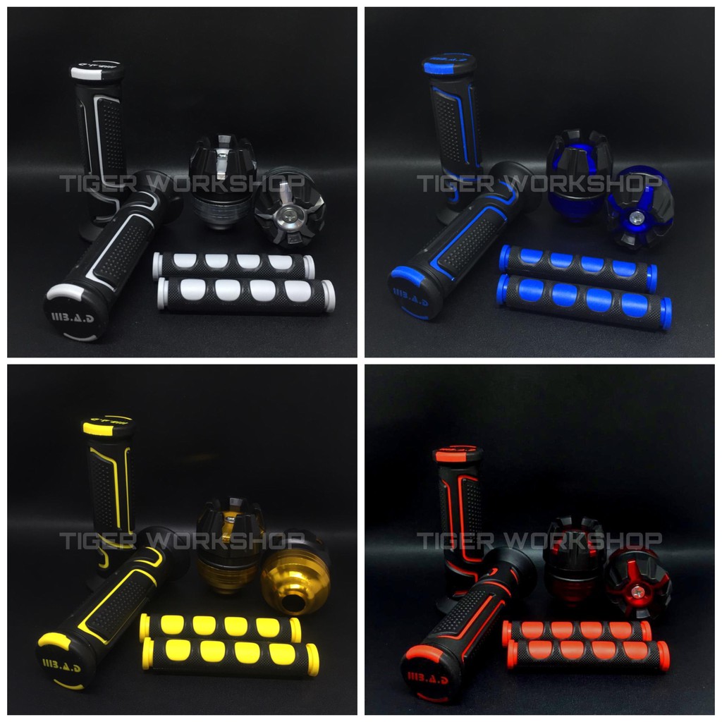 Handgrip B.A.D New + Jalu As Naga + Karet Handle Rem Dalam 1 Paket 3 Kombinasi Sempurna Untuk Motor