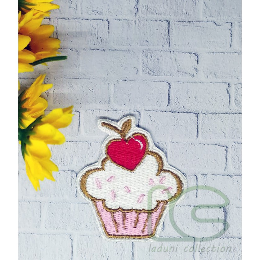 Patch bordir CUPCAKE LOVE