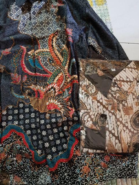 Kemeja Batik Sutra Silky Premium - Kombinasi Furing Full Body Istimewa - Atasan Licin Berkelas