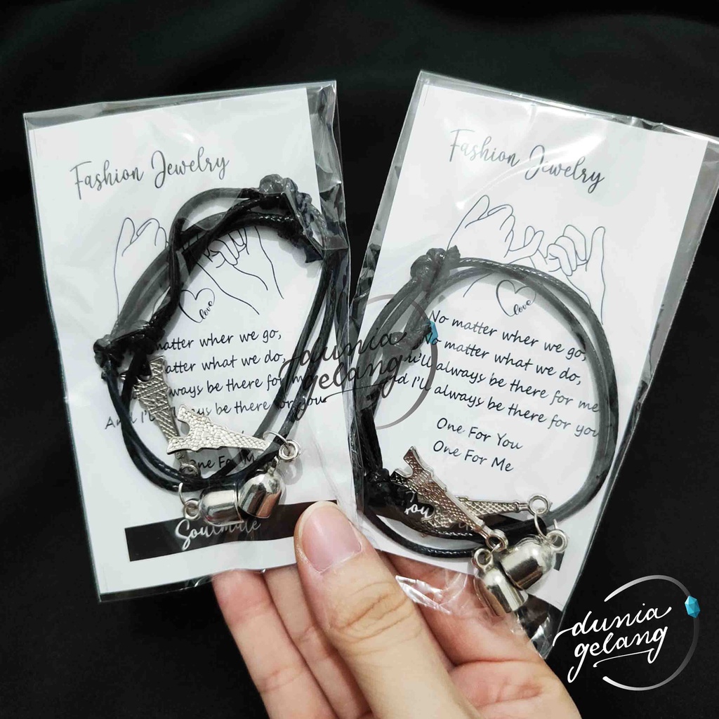 SET GELANG COUPLE MAGNET / MAGNETIC COUPLE BRACELET / DUNIA GELANG