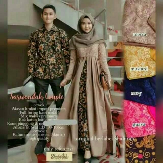 Jual Murah Batik Couple Brokat Sarwendah Long Gamis Kebaya QMAwZqfZew0Yo
