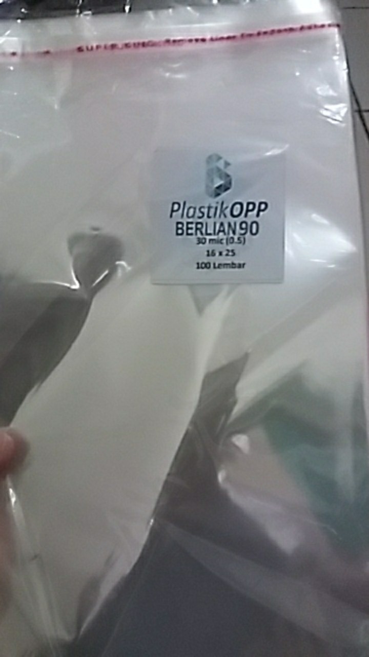 16 X 25 Cm Plastik Opp Tebal 30 Micron (0,5) Plastik Kemasan / Plastik Undangan