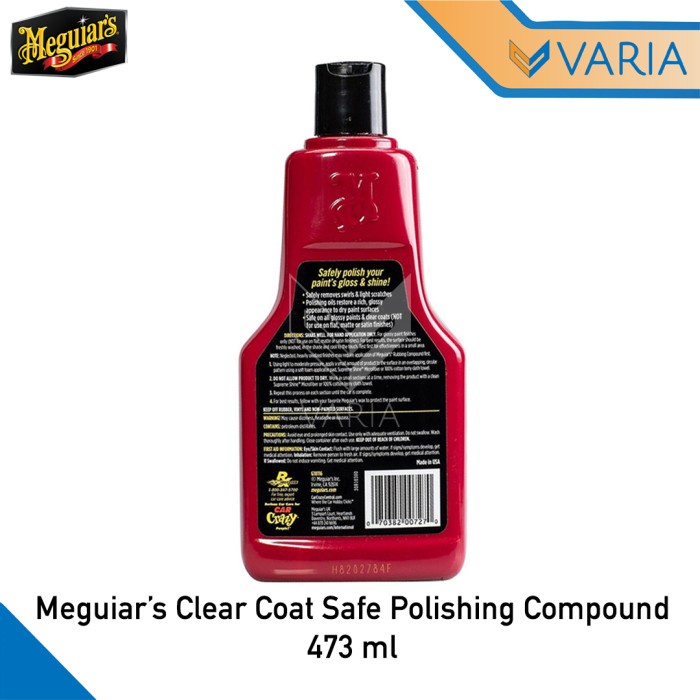 Meguiars Clear Coat Safe Polishing Compound 473 ml Meguiar's G18116