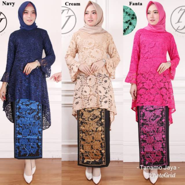 ATASAN!!! TUNIK MILEA BROKAT REALPICT Tanamo Jaya  Shopee 