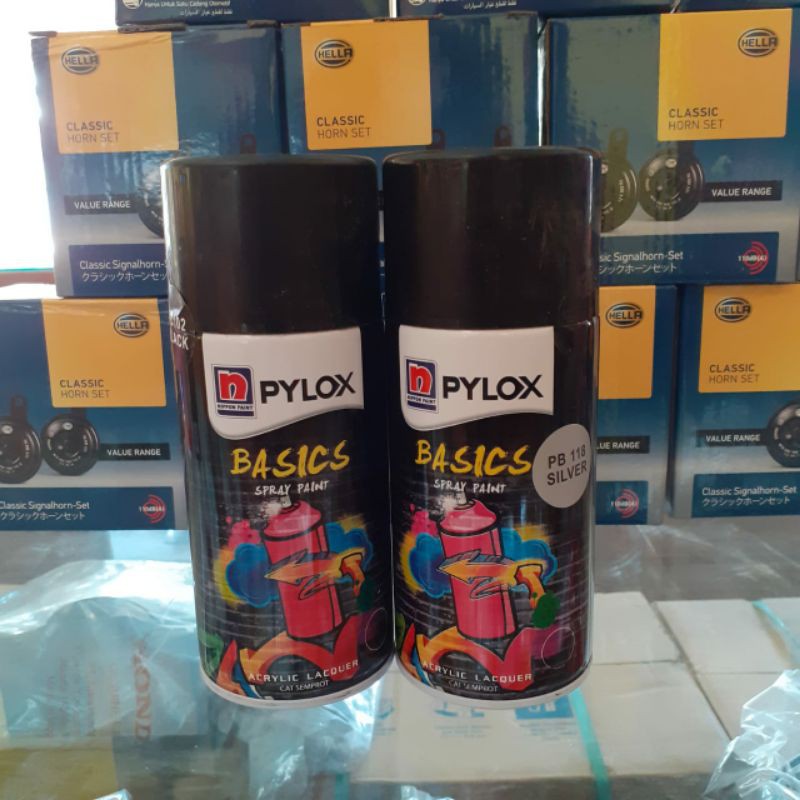 PILOX BASIC NIPPON CAT PILOX MOTOR WARNA HITAM SILVER PUTIH ABU ABU