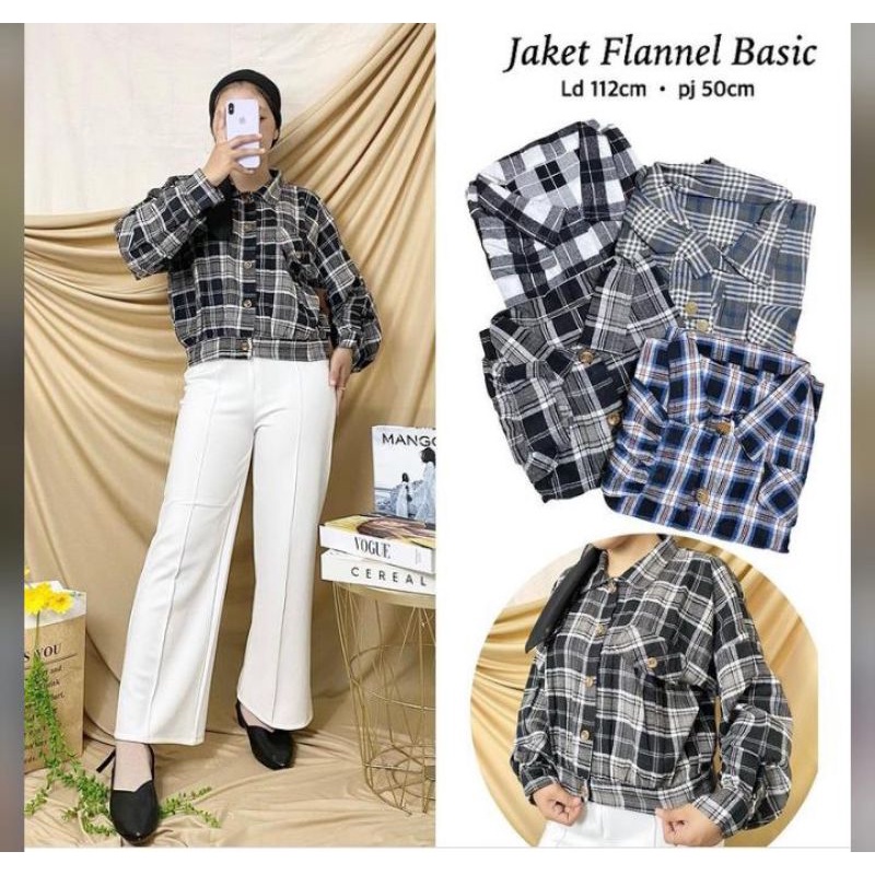 jaket flanel basic