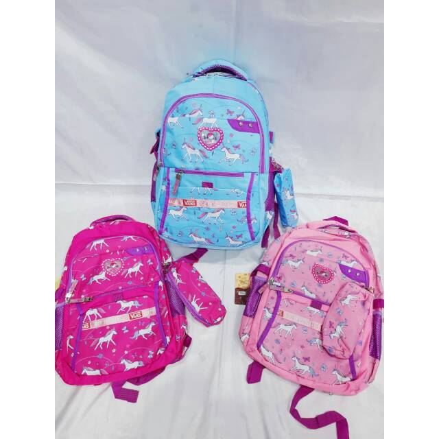 TAS SEKOLAH ANAK PEREMPUAN ALTO SILVERGIRL UNICORN MURAH ORI