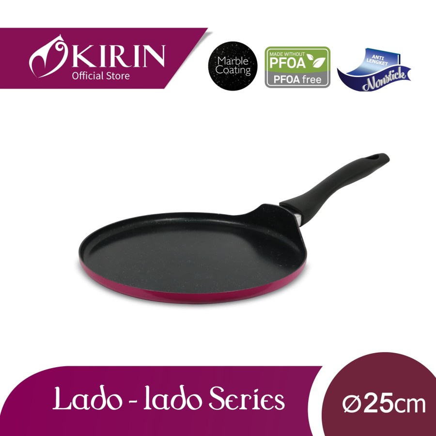 KIRIN Frypan Pizza Teflon 25 cm - LADO-LADO PIzza Pan 1.9 mm