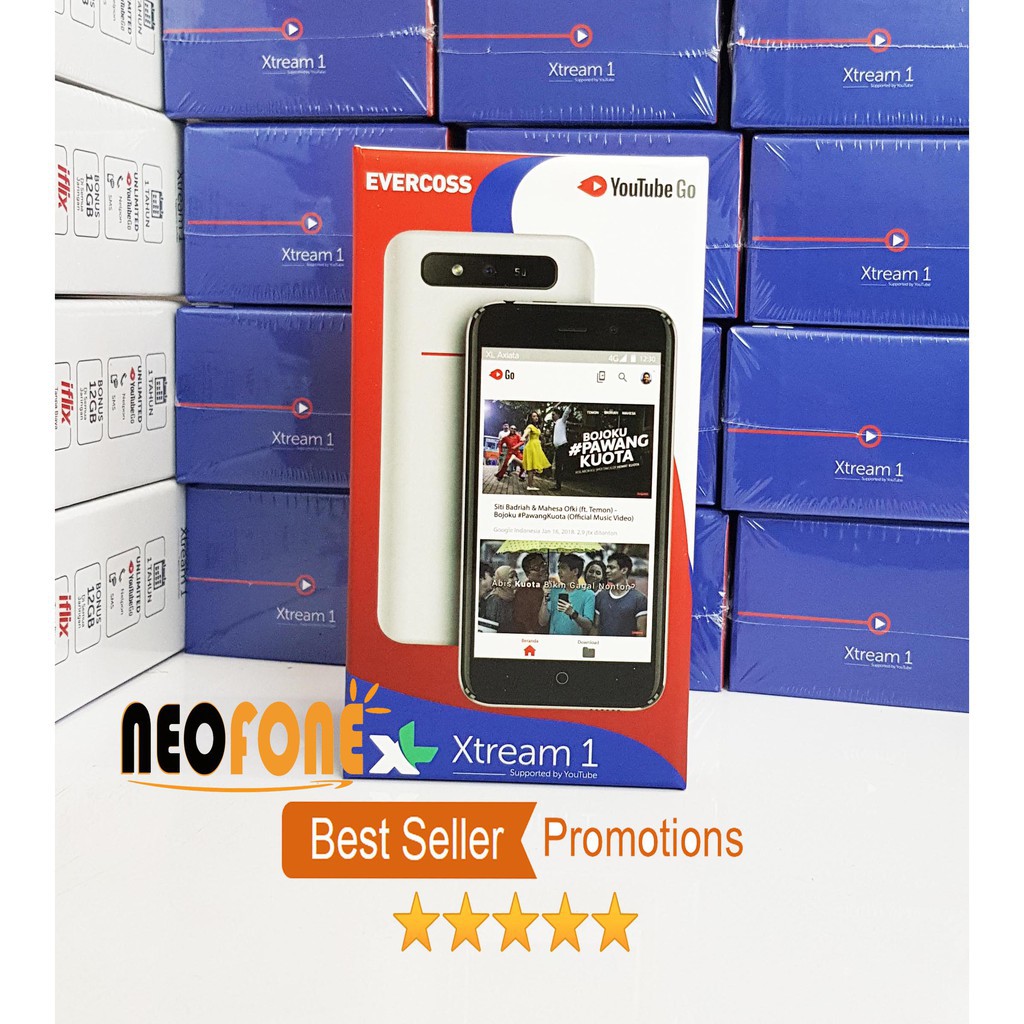 PROMO Evercoss Xtream 1 ( S45 ) - Ram 1GB Rom 8GB - Extra Bonus TERLARIS