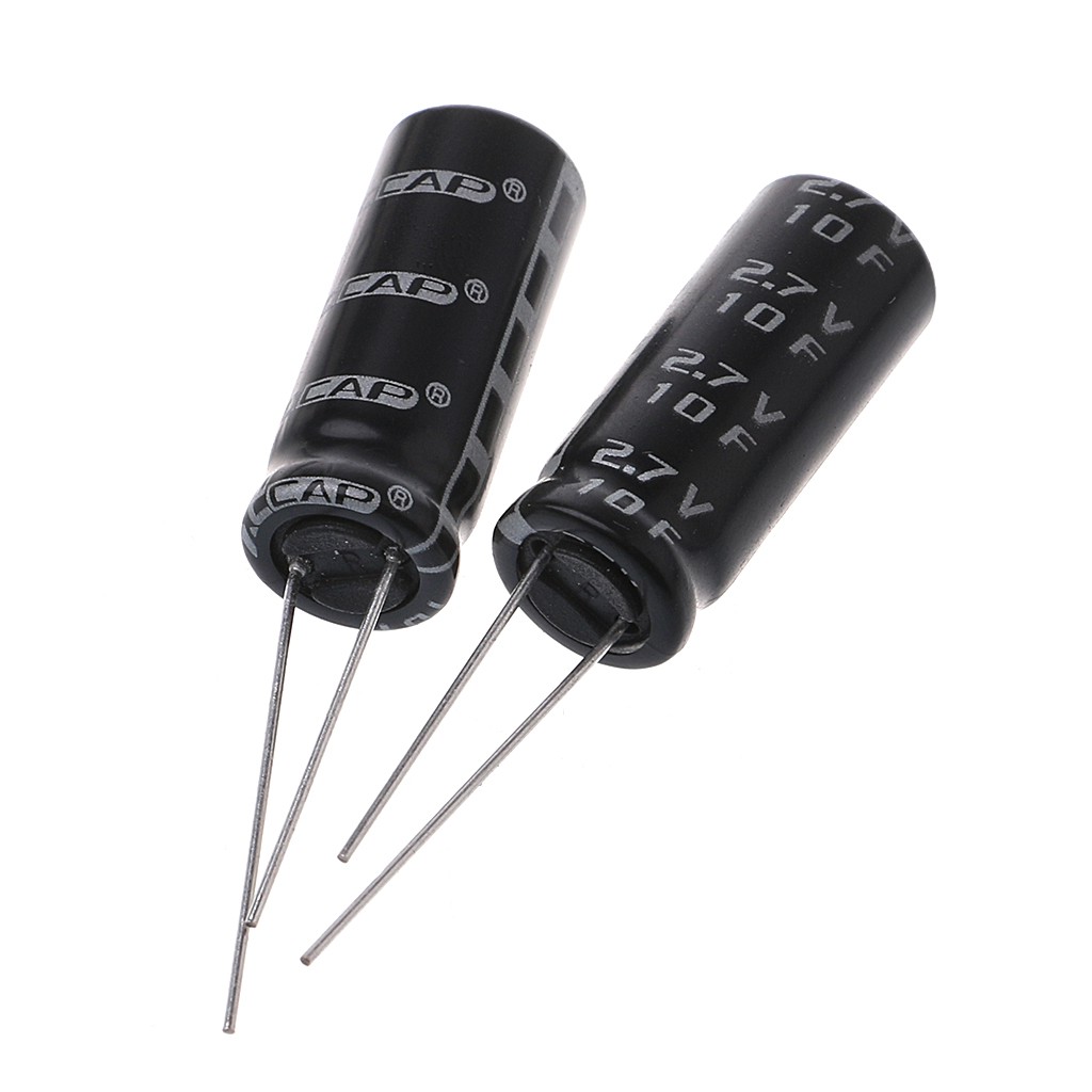 6x 2.7V 10F Cylindrical Ultra Super Farad Capacitor High Power Supercap 10x26mm