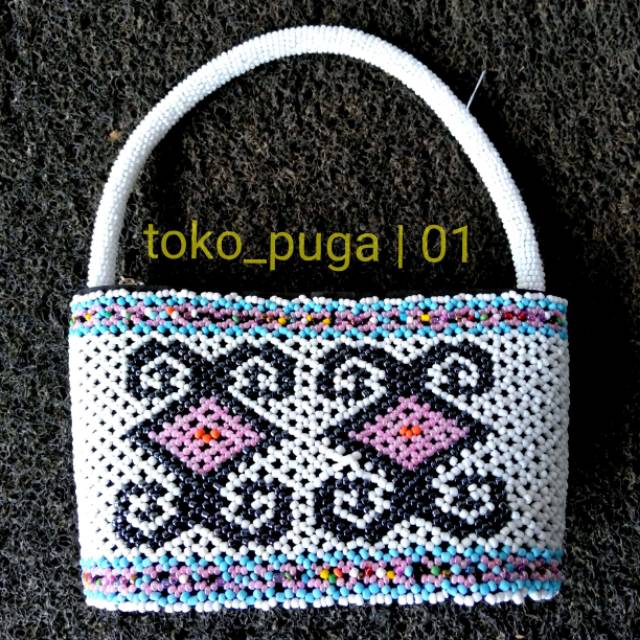 Tas tangan manik cantik aseli dayak