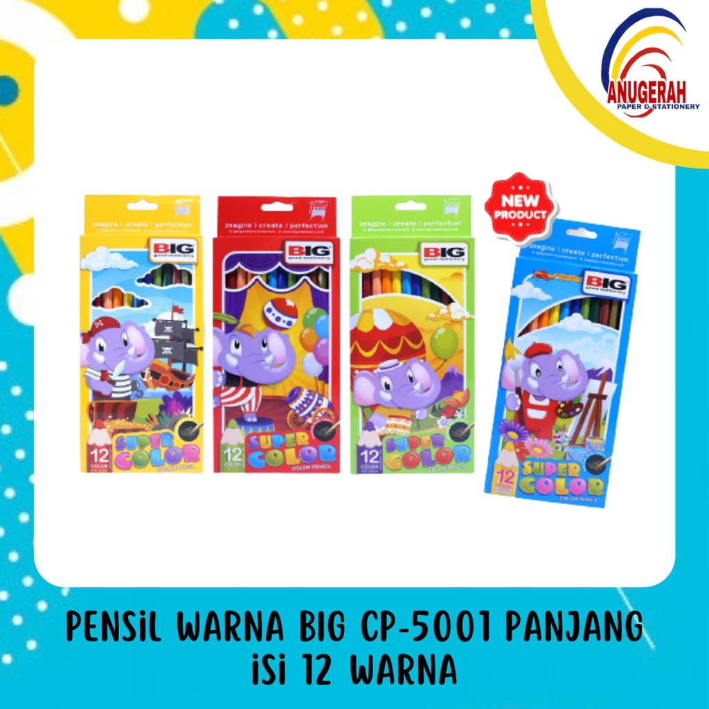 

PENSIL WARNA BIG CP-5001 PANJANG ISI 12 WARNA (PCS)