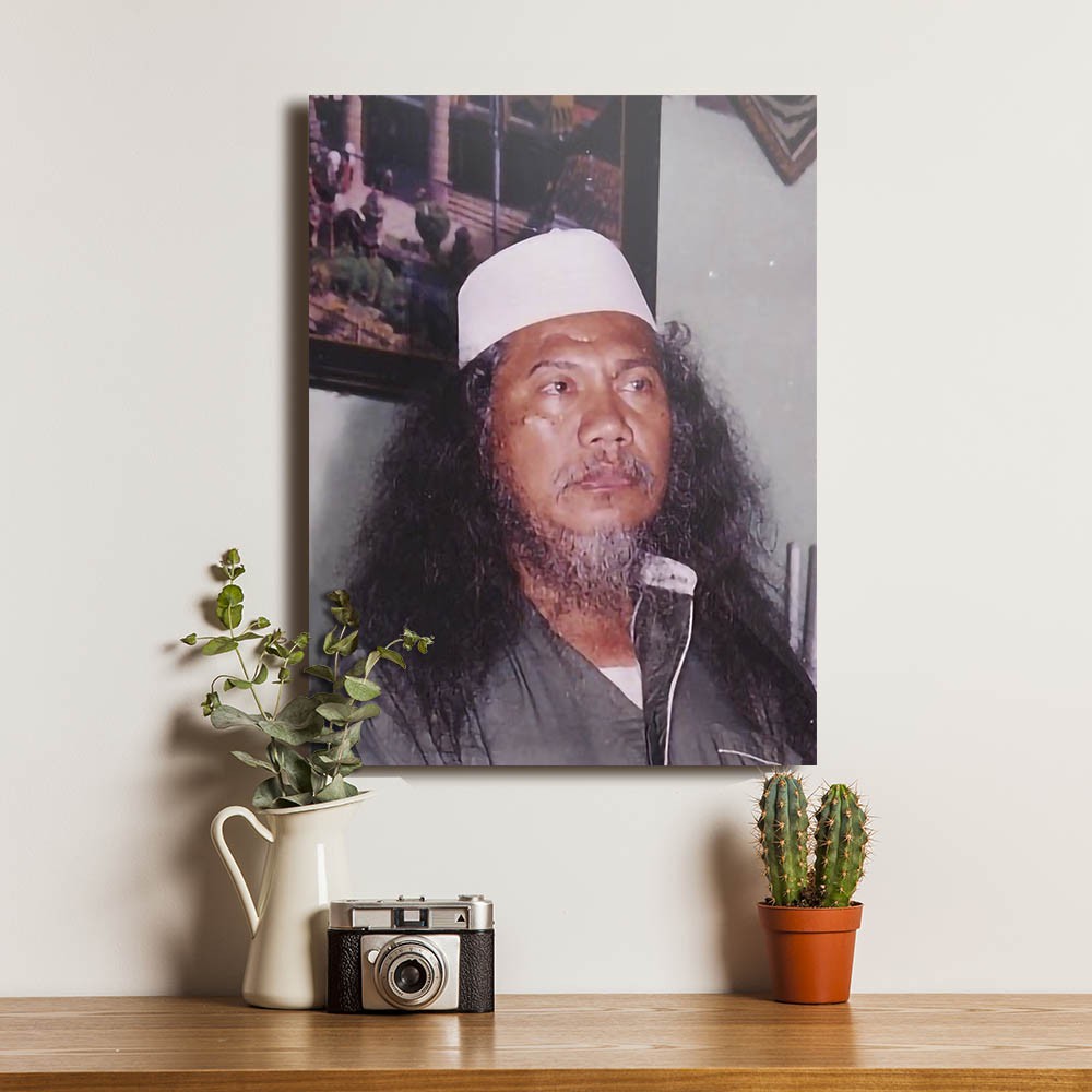 Gus Maksum Lirboyo Poster Ulama Kaligrafi Hiasan Pajangan Dinding Walldecor