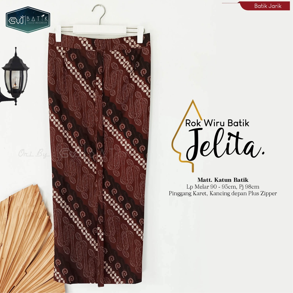 ROK BATIK ALUSAN PANDITA BAWAHAN BATIK WANITA TERKINI ORI KESHWA MURAH ORIGINAL REALPICT-Wiru Jelita Cream