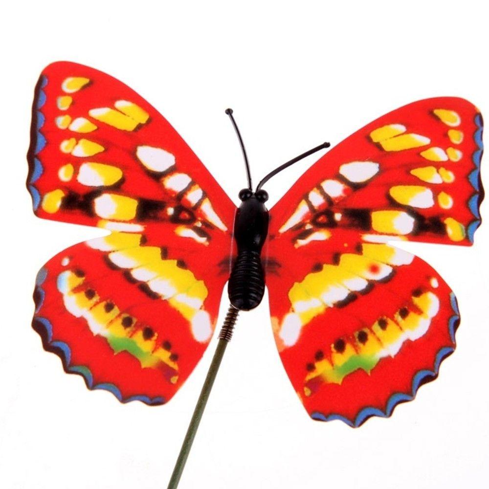 Agustina Butterfly Decor Color Pot Bunga Tanaman Warna Warni 20Pcs/pack Aksesoris Taman Rumah