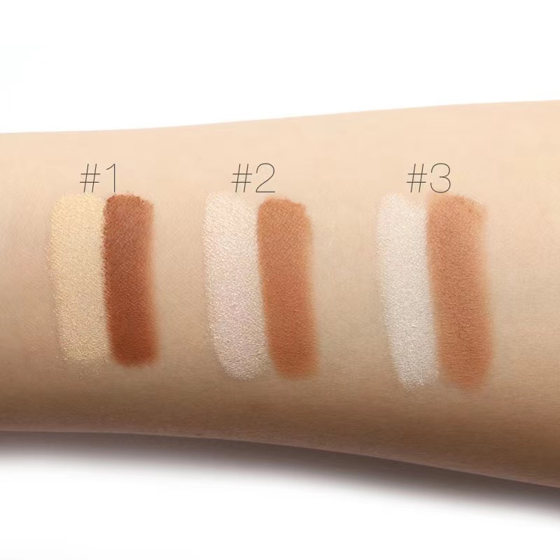 [ORI BPOM] FOCALLURE Highlight &amp; Contour Powder Palette | Focallure Contour Focallure Contour Powder Focallure Highlighter Focallure Highlighter Powder Focallure Bronzer Duo Contour And Highlighter | FA05