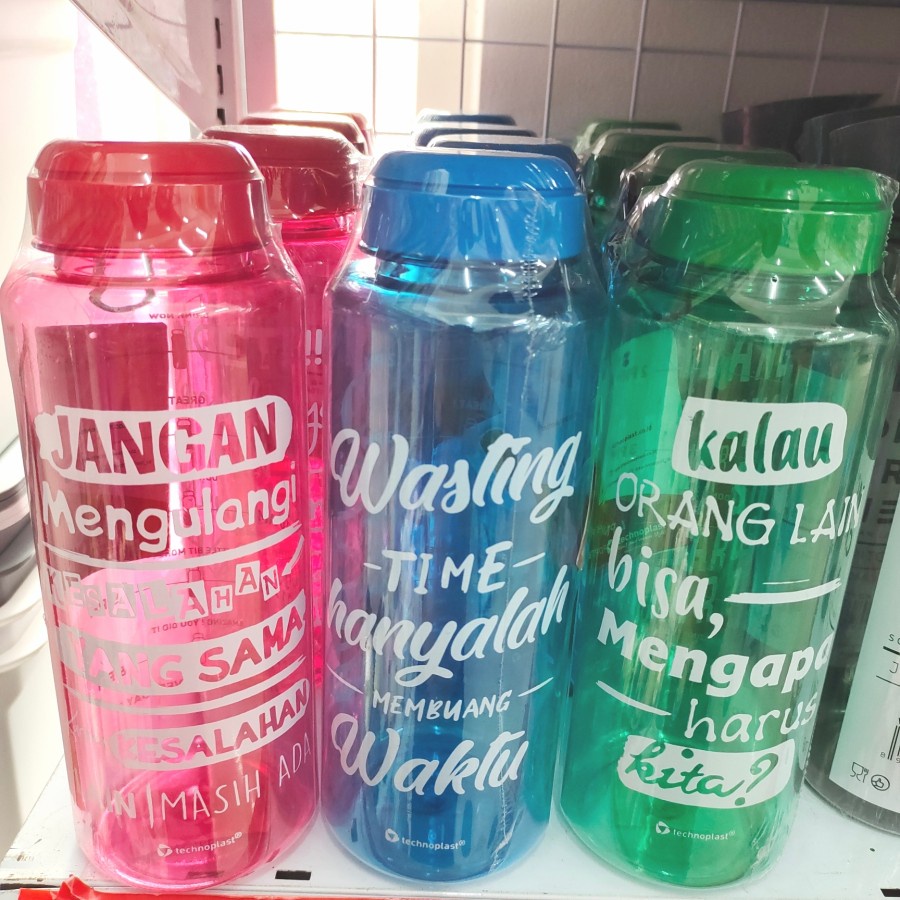 Botol minum quotes sport bottle 1.15 liter technoplast