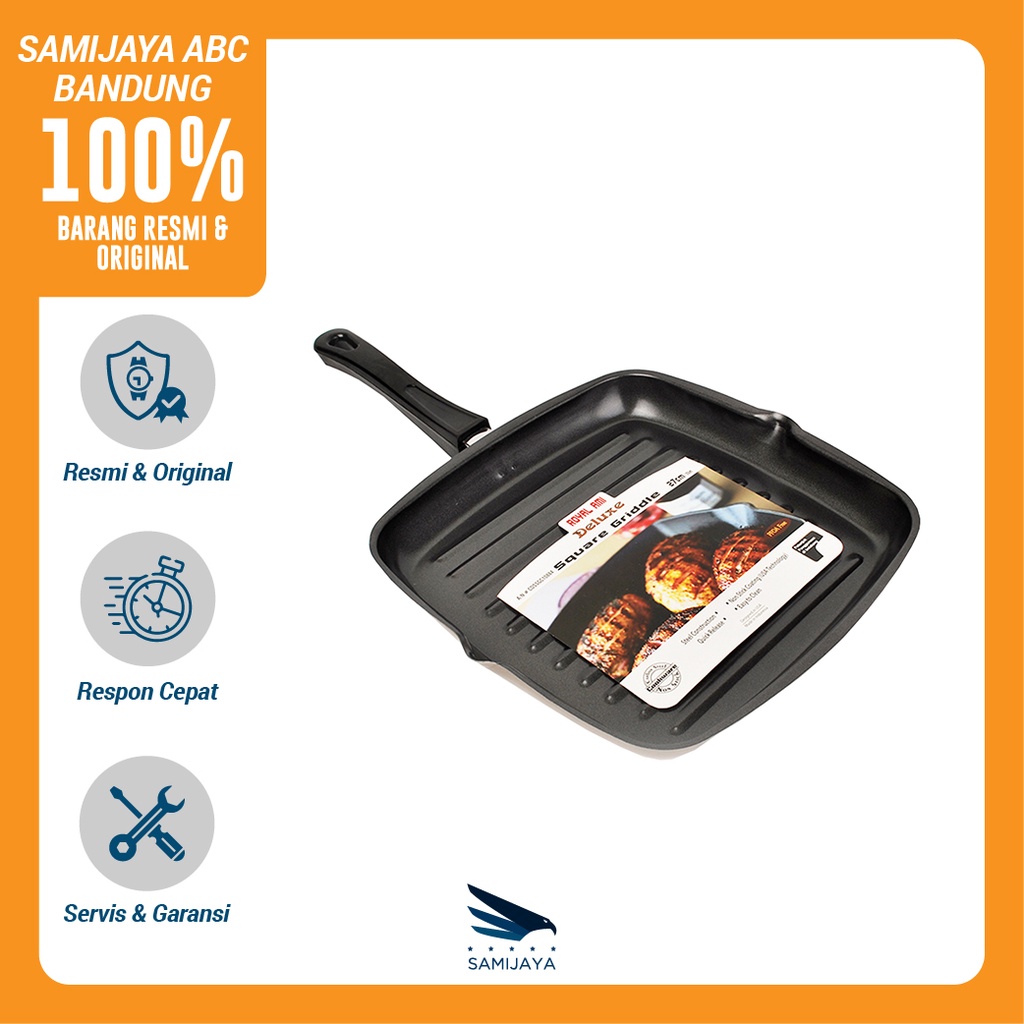 Alat Masak / Kue 11" Square Griddle Grill Pan Royal Ami